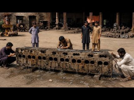 RESTORING A Completely Ruined 8-Cylinder Head | Incredible Dead Engine Head Restoration by