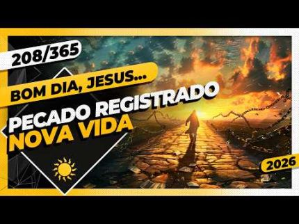 PECADO REGISTRADO: NOVA VIDA - Bom dia, Jesus! 208/365 (2026)