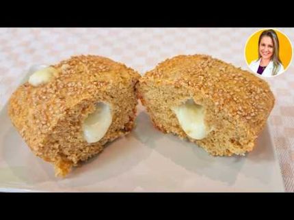Substitua o Pão! 4 INGREDIENTES, Poucos Carboidratos, Muita Proteína e Fibras, Fofinho e Delicioso