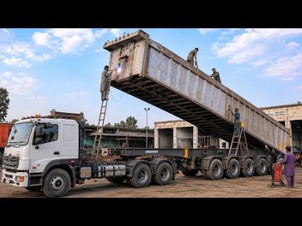 How Giant Heavy Truck Trailers Are Built by Hand | Incredible Manufacturing Process