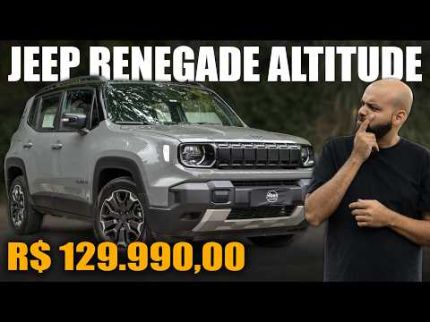 RENEGADE DE ENTRADA é a melhor compra por R$129.990,00! Porque?