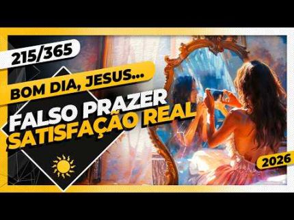FALSO PRAZER: SATISFAÇÃO REAL - Bom dia, Jesus! 215/365 (2026)