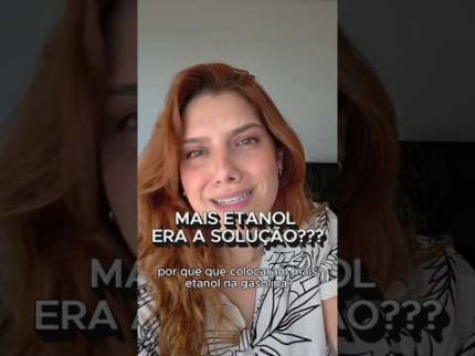 Mais etanol era a solução??