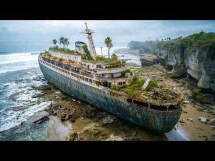 Navio de luxo centenário abandonado é encontrado perto das Bermudas