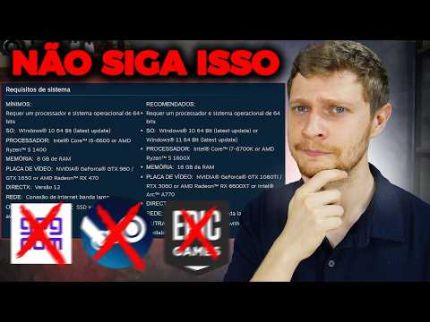 CUIDADO AO MONTAR SEU PC BASEADO NESSAS RECOMENDAÇÕES DE JOGOS...