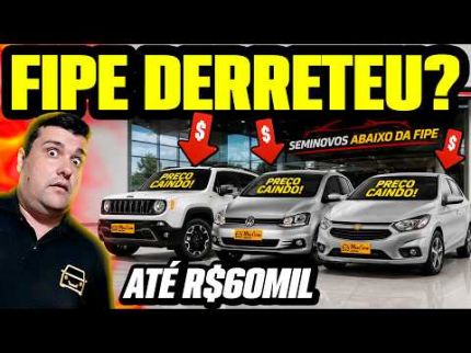 SÓ ANÚNCIO REAL! CARROS ABAIXO DA FIPE ATÉ R$60MIL: SUV, SEDAN, HATCH CONFIÁVEIS e BARATOS MANTER!