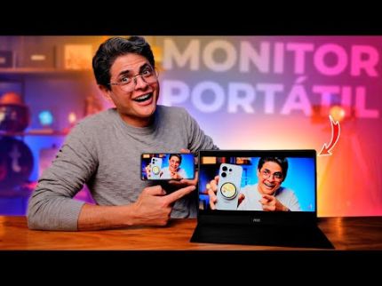 NOVO Monitor Portátil AOC 16T20E2! Unboxing e Impressões