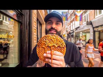 PROVEI A COMIDA DE RUA MAIS FAMOSA DA HOLANDA (AMSTERDAM)