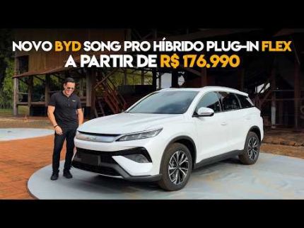 Novo BYD Song Pro híbrido plug-in flex a partir de R$ 176.990!