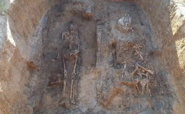 Arqueólogos descobrem um nobre medieval enterrado com seu cavalo e cachorro em um raro túmulo de madeira na Rússia