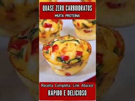 Café da Manhã quase ZERO CARBOIDRATOS, MUITA PROTEÍNA, Rápido, Delicioso e Saudável!
