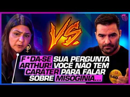 CAOS NO DEBATE! ARTHUR DO VAL quase APANHA AO VIVO - ARTHUR DO VAL E NATALIA BOULOS