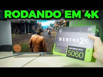RTX 5060 RODANDO JOGOS EM 4K! TESTEI SÓ JOGOS PESADOS! (RODOU BEM?)