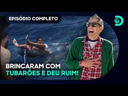Um salto sobre tubarões acabou em emergência no meio do mar|Jackass - Nadando com Tubarões
