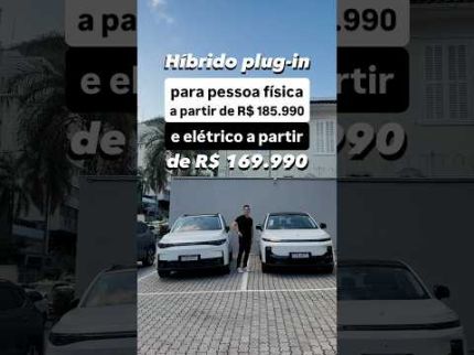 Híbrido plug-in para pessoa física a partir de R$ 185.990 e elétrico a partir de R$ 169.990.
