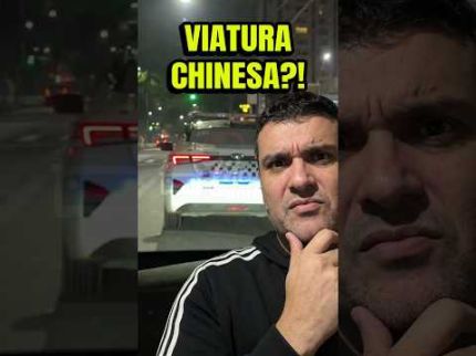 NEM A POLÍCIA ESCAPOU dos CARROS CHINESES ELÉTRICOS! #shorts