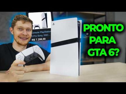 COMPREI O PS5 PRO PARA JOGAR GTA 6! UNBOXING E TESTE DO CONSOLE