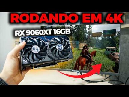 A RX 9060XT 16GB RODA JOGOS EM 4K? TESTEI SÓ JOGOS PESADOS...