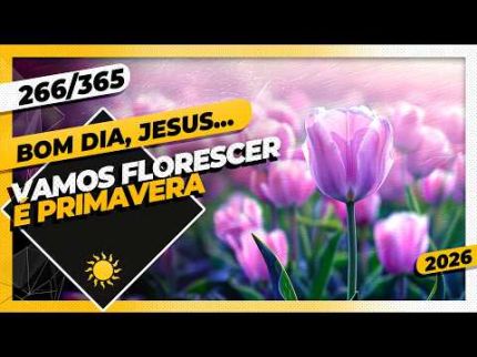 VAMOS FLORESCER: É PRIMAVERA - Bom dia, Jesus! 266/365 (2026)