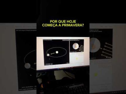 Por que hoje começa a primavera? Equinócio de primavera #shorts #astronomia