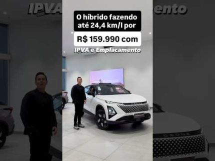 O híbrido fazendo até 24,4 km/l por R$ 159.990 com IPVA e Emplacamento.