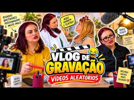UM DIA DE GRAVAÇÃO!