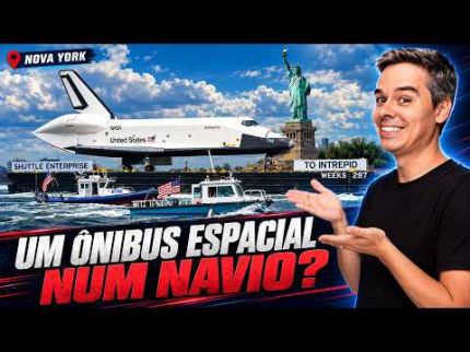 Encontrei um ÔNIBUS ESPACIAL em um NAVIO em Nova York!