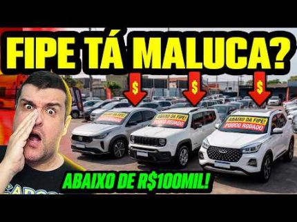 DERRETEU DE NOVO! CARROS POUCO RODADOS ABAIXO DA FIPE até R$100MIL! SÓ ANUNCIO REAL!