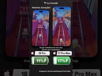 A bateria do iPhone 18 Pro ficou BEM MELHOR