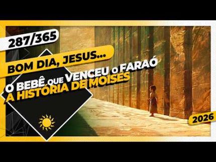 O BEBÊ QUE VENCEU O FARAÓ: A HISTÓRIA DE MOISÉS - Bom dia, Jesus! 287/365 (2026)