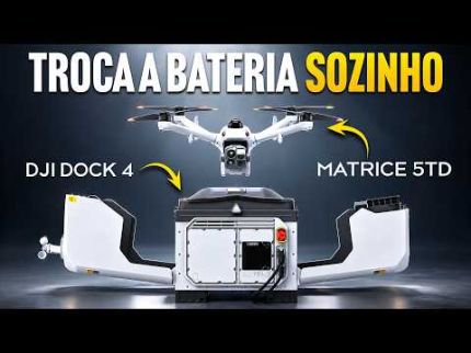 DJI Dock 4 inova e troca bateria de drone sozinha