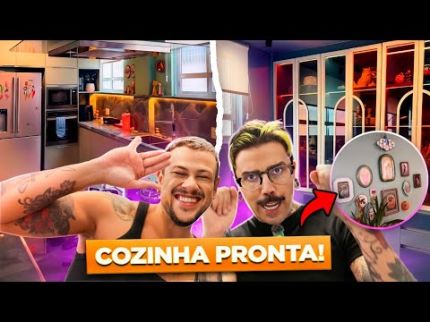 FINALMENTE A NOSSA COZINHA FICOU PRONTA! | Diva Depressão