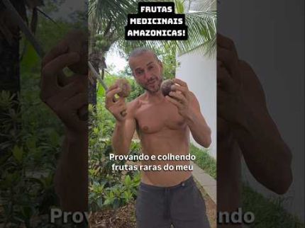 COLHENDO FRUTAS RARAS NO MEU JARDIM DO ÉDEN! ABIU ROXO E SAPOTI