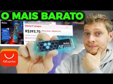 COMPREI O SSD NVME MAIS VENDIDO DO ALIEXPRESS! NETAC NV3000!